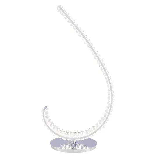 Grace Crystal 16W Table Lamp // Touch & Dimmable (L Chrome)  Warm Home View