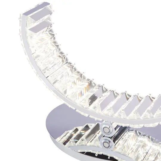 Grace Crystal 16W Table Lamp // Touch & Dimmable (L Chrome)  Warm Home View