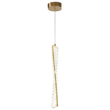 Efell Brushed Gold 10 Watt Pendant  Warm Home View