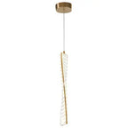 Efell Brushed Gold 10 Watt Pendant  Warm Home View