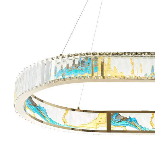 Boeseman's Colorful Chandelier - 1 Tier, Squoval  Warm Home View