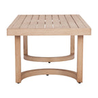 51" Brown Aluminum Outdoor Coffee Table  Warm Home View