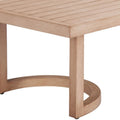 51" Brown Aluminum Outdoor Coffee Table  Warm Home View