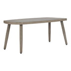 43" Brown Aluminum Outdoor Coffee Table  Warm Home View