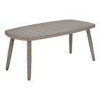 43" Brown Aluminum Outdoor Coffee Table  Warm Home View