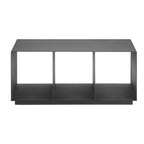 36" Charcoal Aluminum Outdoor Coffee Table  Warm Home View