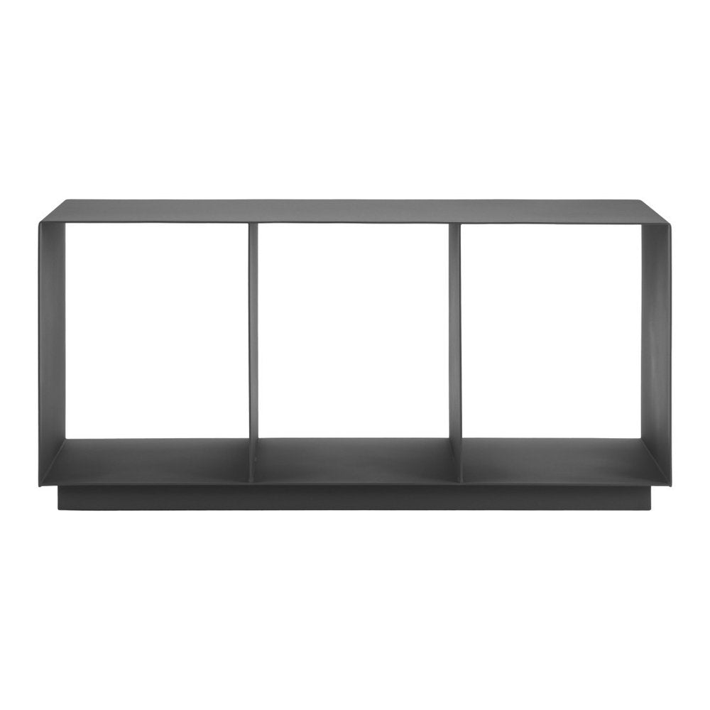 36" Charcoal Aluminum Outdoor Coffee Table  Warm Home View