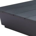 50" Black Aluminum Outdoor Coffee Table  Warm Home View