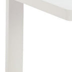 43" White Aluminum Outdoor Coffee Table  Warm Home View