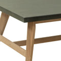 48" Dark Gray Concrete Outdoor Coffee Table  Warm Home View