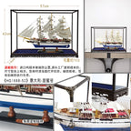 Sailing Ship Model - Real Wood Craft for Home Decor  Warm Home View