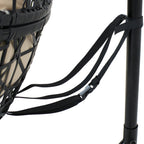 38" Yellow Steel Outdoor Egg Chair  Warm Home View