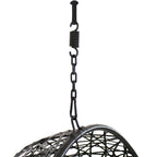 38" Yellow Steel Outdoor Egg Chair  Warm Home View