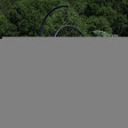 42" Beige Steel Outdoor Egg Chair  Warm Home View