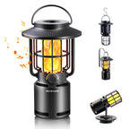 Outdoor Flame Light Speaker - Black Plastic, 1-Piece  Warm Home View