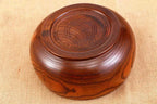 7" Brown Solid Wood Round Serving Bowl  Warm Home View