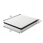 12" King Gel Memory Foam Hybrid Mattress  Warm Home View
