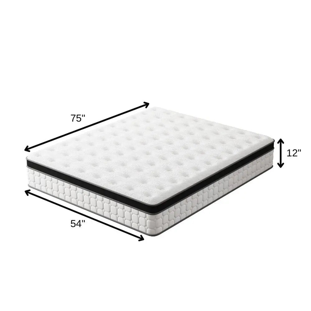12" King Gel Memory Foam Hybrid Mattress  Warm Home View