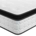 Hybrid Pocket Coil Gel Memory Foam Mattress, White, 1 Piece  Warm Home View