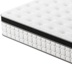 Hybrid Pocket Coil Gel Memory Foam Mattress, White, 1 Piece  Warm Home View