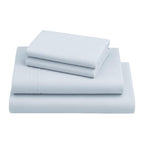 Four Piece Light Blue Cotton King Sheet Set  Warm Home View