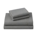 Four Piece Light Gray Cotton Queen Sheet Set  Warm Home View