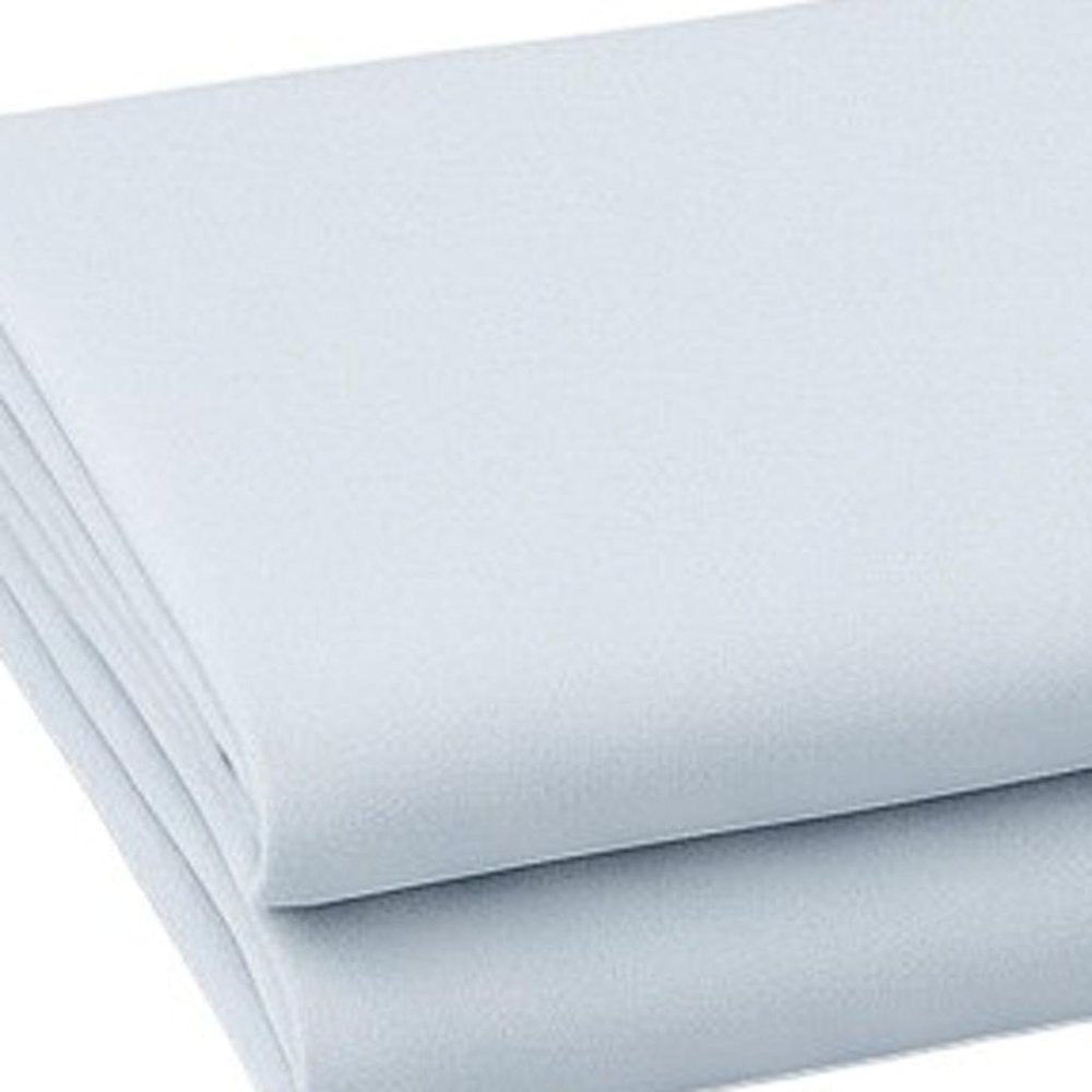 Set of Two Light Blue Cotton Queen Pillowcases  Warm Home View