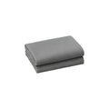 Set of Two Light Gray Cotton King Pillowcases  Warm Home View