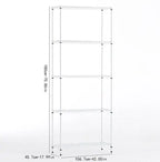Wire Shelving Metal Storage Rack Adjustable Shelves, Standing Storage Shelf Units For Laundry Bathroom Kitchen Pantry ClosetWhite, 42L X 18W X 71H  Warm Home View