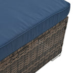 4-Piece All-Weather PE Wicker Patio Conversation Set with Glass Table - Brown  Warm Home View