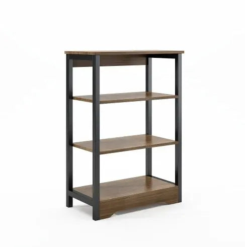 Storage Shelves,Flower Shelves, Book Shelf,Shelving Unit, Adjustable Foot Pads, For Living Room, Bedroom, Home Office Color  Wild Oak  Warm Home View