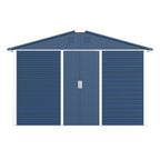 Metal Outdoor Utility Storage Shed - Galvanized Steel, 1-Piece  Warm Home View