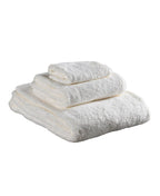 Set of Two White Turkish Cotton 13" X 13" Quick Dry Terry Cloth Washcloths  Warm Home View