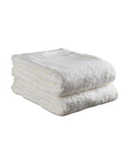 Set of Two Ivory Cotton 13" X 13" Quick Dry Terry Cloth Washcloths  Warm Home View