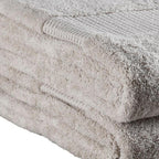 Set of Two Beige Cotton 13" X 13" Quick Dry Terry Cloth Washcloths  Warm Home View