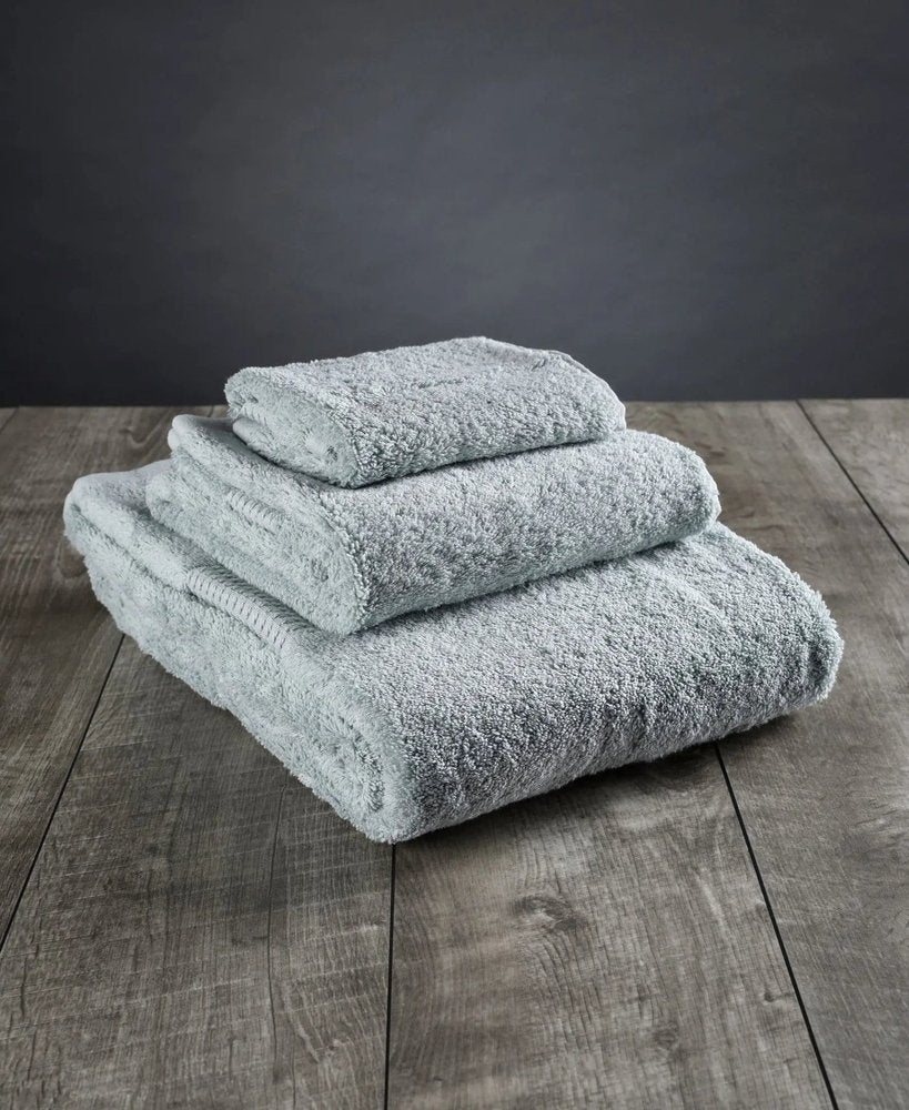 Set of Three Sea Green Cotton Quick Dry Terry Cloth Towels  Warm Home View