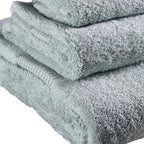Set of Three Sea Green Cotton Quick Dry Terry Cloth Towels  Warm Home View