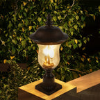 Vintage Outdoor Light Pole Lights - Bronze Aluminum, 1-Piece  Warm Home View