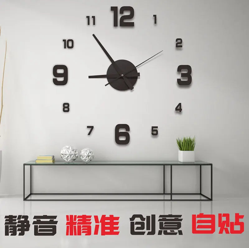 Modern Creative Quartz Wall Clock for Living Room  Warm Home View