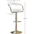 White Swivel Counter Height Bar Stools 2-Piece  Warm Home View