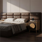 Oak Solid Wood Nightstand - Brown Solid Wood - Set of 2  Warm Home View