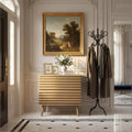 Natural Solid Wood Nightstand - Natural Wood - Set of 2  Warm Home View