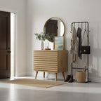 Natural Solid Wood Nightstand - Natural Wood - Set of 2  Warm Home View