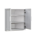 Set Of Four White Wood Corner Accent Cabinet With Two Doors  Warm Home View