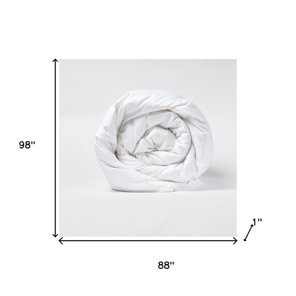 White Queen Cotton Washable Microfiber Down Alternative Comforter  Warm Home View
