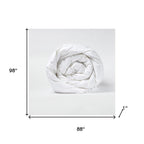 White Queen Cotton Washable Microfiber Down Alternative Comforter  Warm Home View