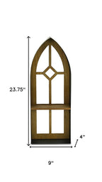 9" Black Metal Wall Mounted Accent Shelf  Warm Home View