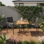 Nine Piece Brown and Black Solid Wood Dining Set with Eight Chairs  Warm Home View