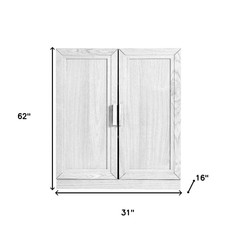 Set Of Two White Wood Corner Accent Cabinet With Two Doors  Warm Home View