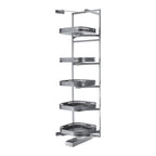 78" Silver Stainless Steel Kitchen Cabinet Insert  Warm Home View